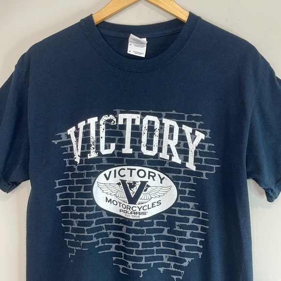 Victory Motorcycles Men’s Gildan Graphic Short Sleeve T-Shirt Crewneck Polaris M - Picture 4 of 11